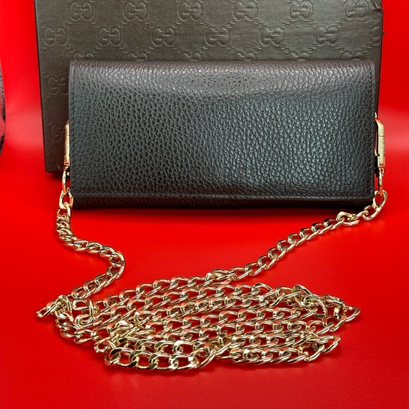 Gucci Handbags - WOC GUCCI Brown Leather Long Bifold Wallet in mint condition with origin…